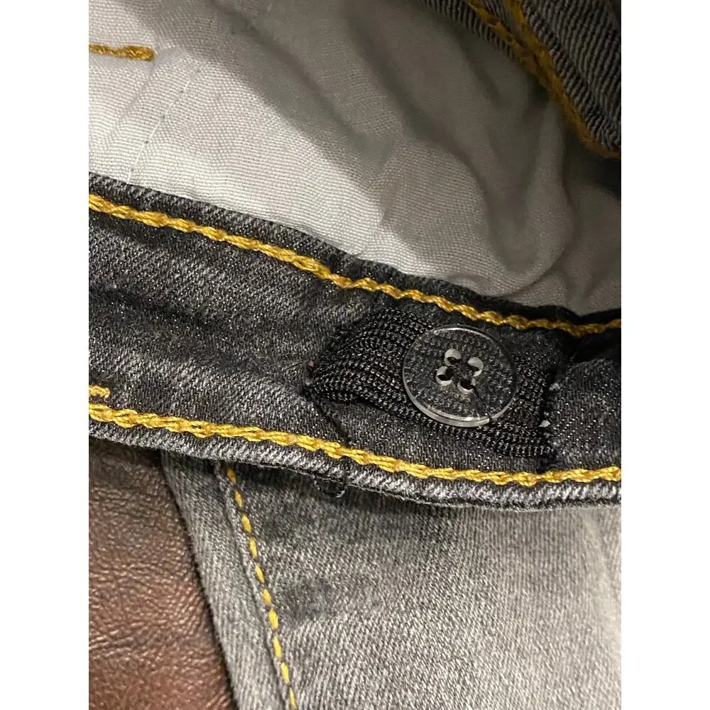 True Religion Ricky Relaxed Straight Cargo Jeans Youth Size 12 Y2K Designer